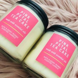 Pink Petal Tea Cake single wick candles (2)